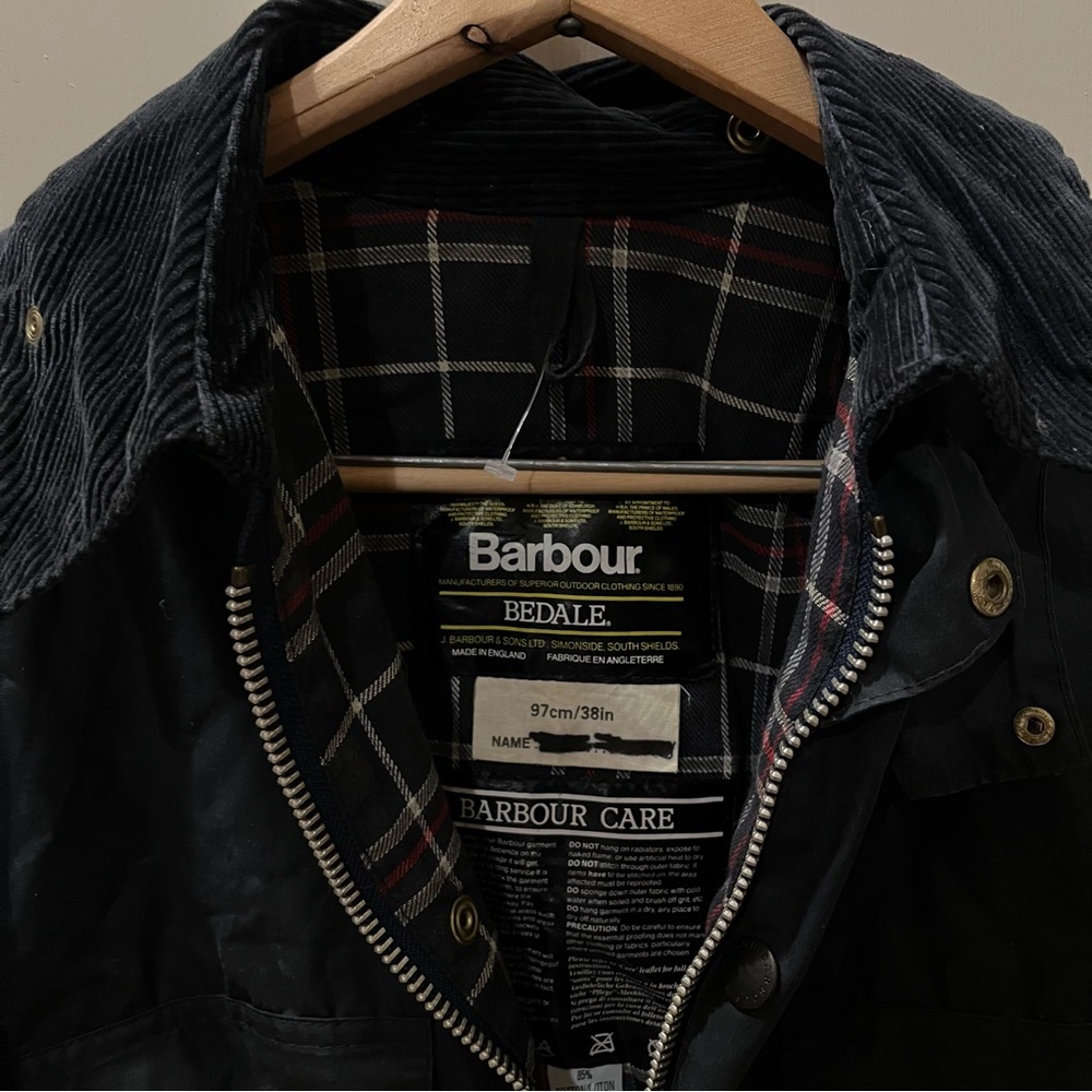 Barbour bedale blue